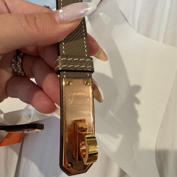 BNIB Hermes Kelly belt in Etoupe - Picture 3 of 5